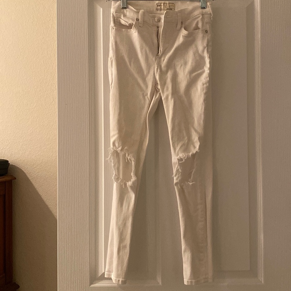 White Jeans free people